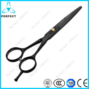 High Quality Black Handle Straight Blade Professional Pet Scissors