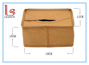 Eco Friendly Novelty Washed Kraft Paper Tissue Box